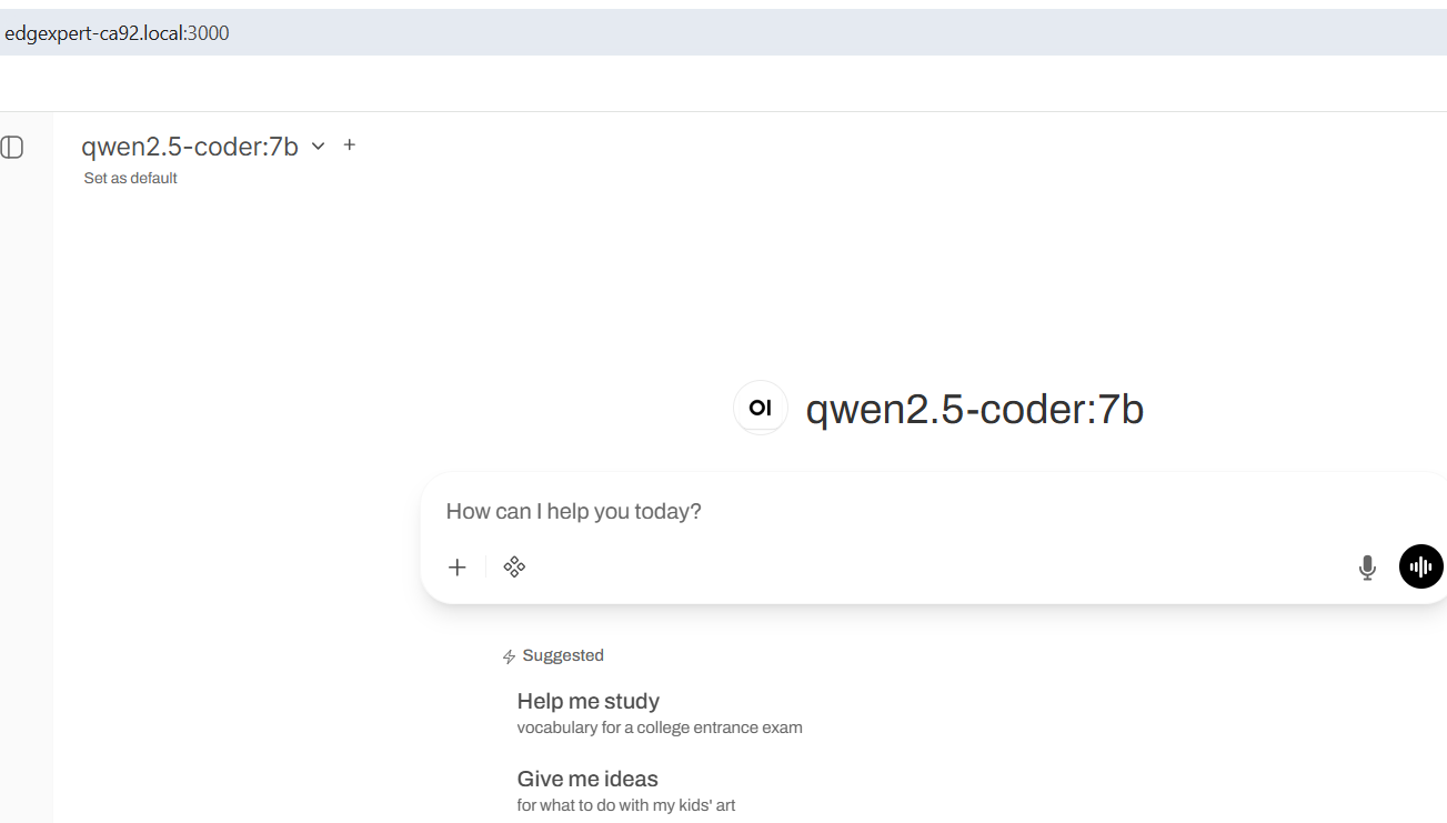 A local AI chatbot for teachers and staff, running on the school's box