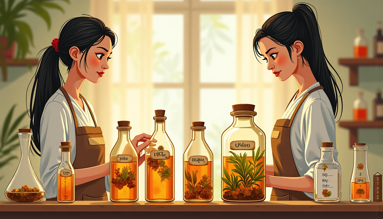 การเตรียมทิงเจอร์สมุนไพร — การสกัดด้วยแอลกอฮอล์และน้ำ