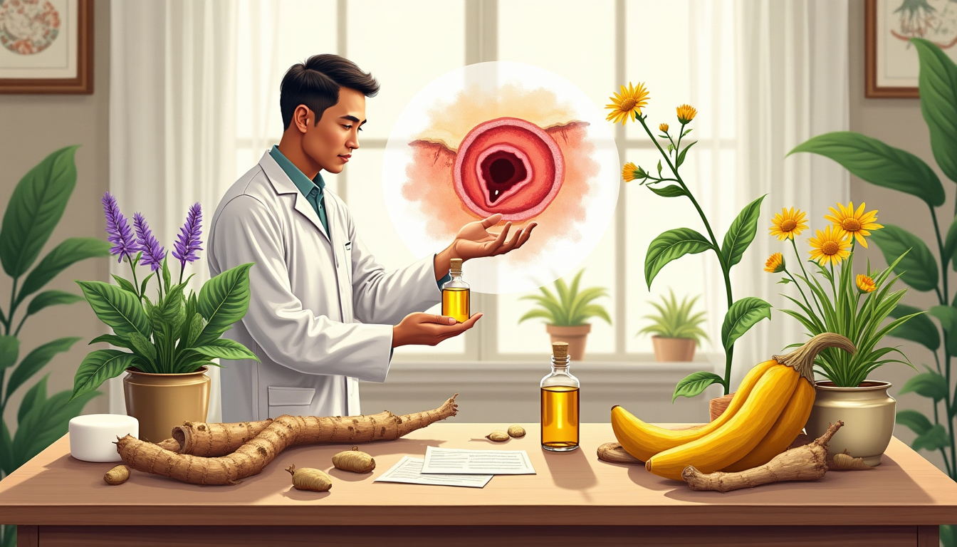 การรักษาแผลเปปติก 2 ระยะด้วยสมุนไพร